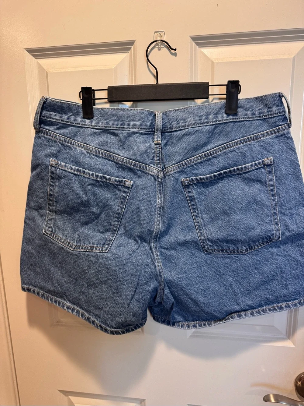 Old Navy Medium Blue Denim High-Rise Shorts
